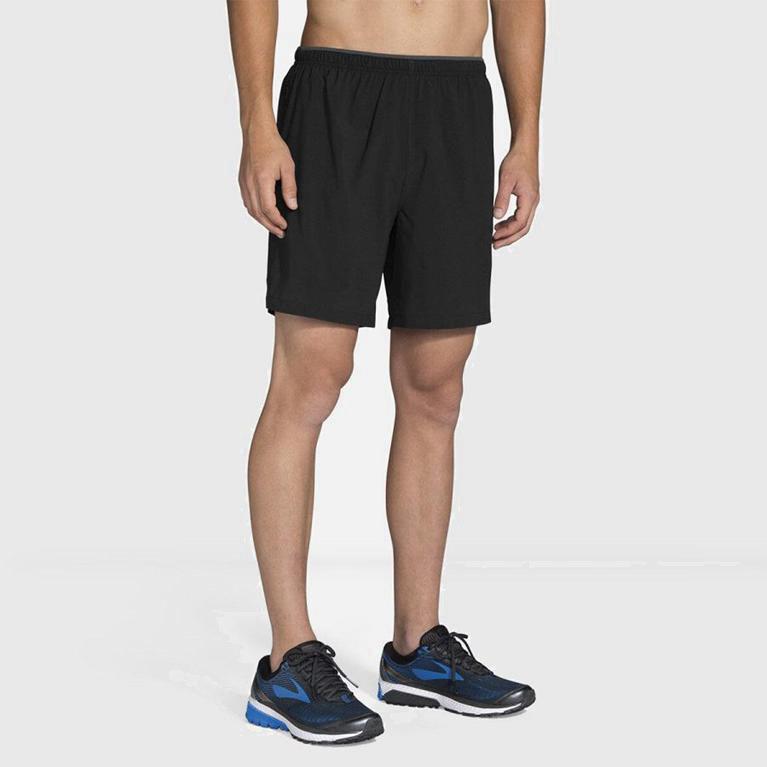 Brooks Go-To 7 Israel - Men's Running Shorts - Grey (14608-SCAR)